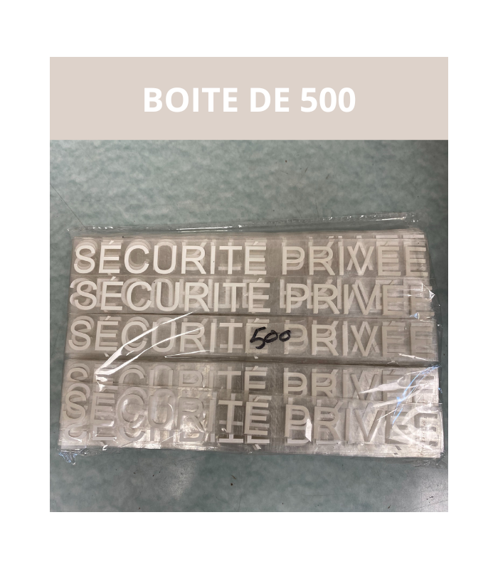 TRANSFERT SP BLANC RETROREFLECHISSANT ARIAL 76 - PAQUET DE 500 | VVS (décret 180723)