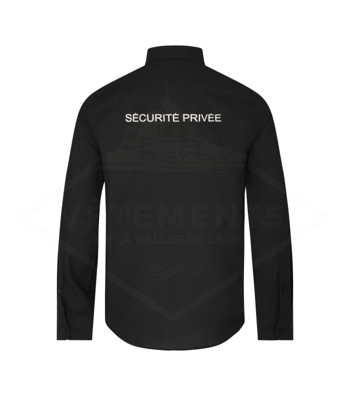 CHEMISE NON IRON SP | HOMME | marquage dos SECURITE PRIVEE | VVS (décret 180723)