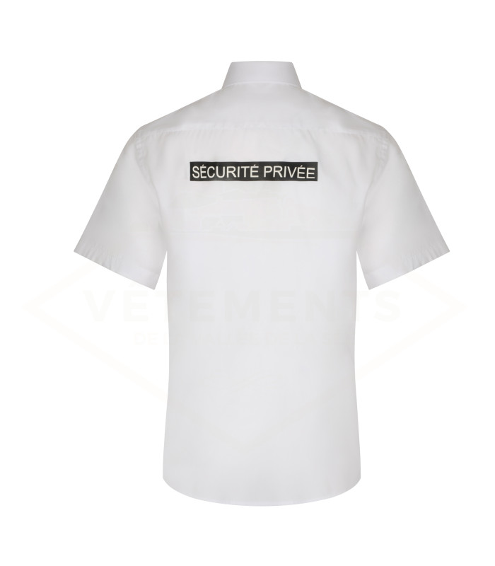 CHEMISETTE NON IRON SP | HOMME | marquage dos SECURITE PRIVEE | VVS (décret 180723)