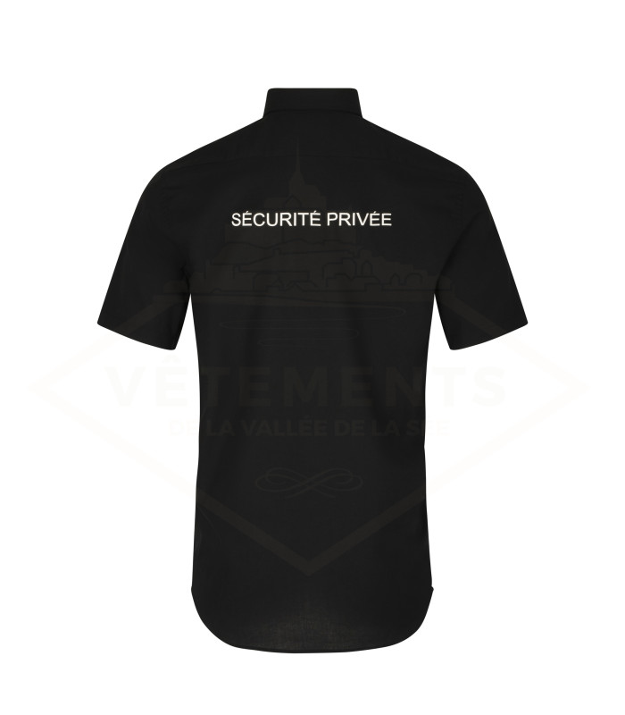 CHEMISETTE NON IRON SP | HOMME | marquage dos SECURITE PRIVEE | VVS (décret 180723)