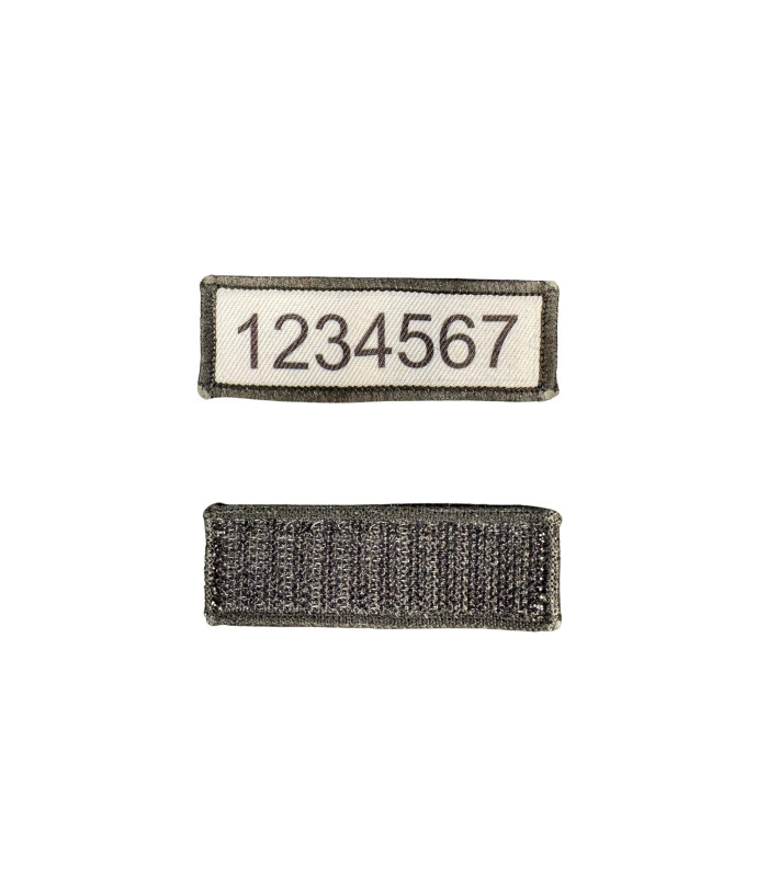 BANDE PATRONYMIQUE BLANCHE AVEC IMPRESSION NUB